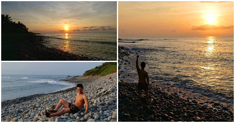 台東海線景點 八嗡嗡海岸 秘境礫石海灘看日出～感受台灣東海岸的寧靜曙光