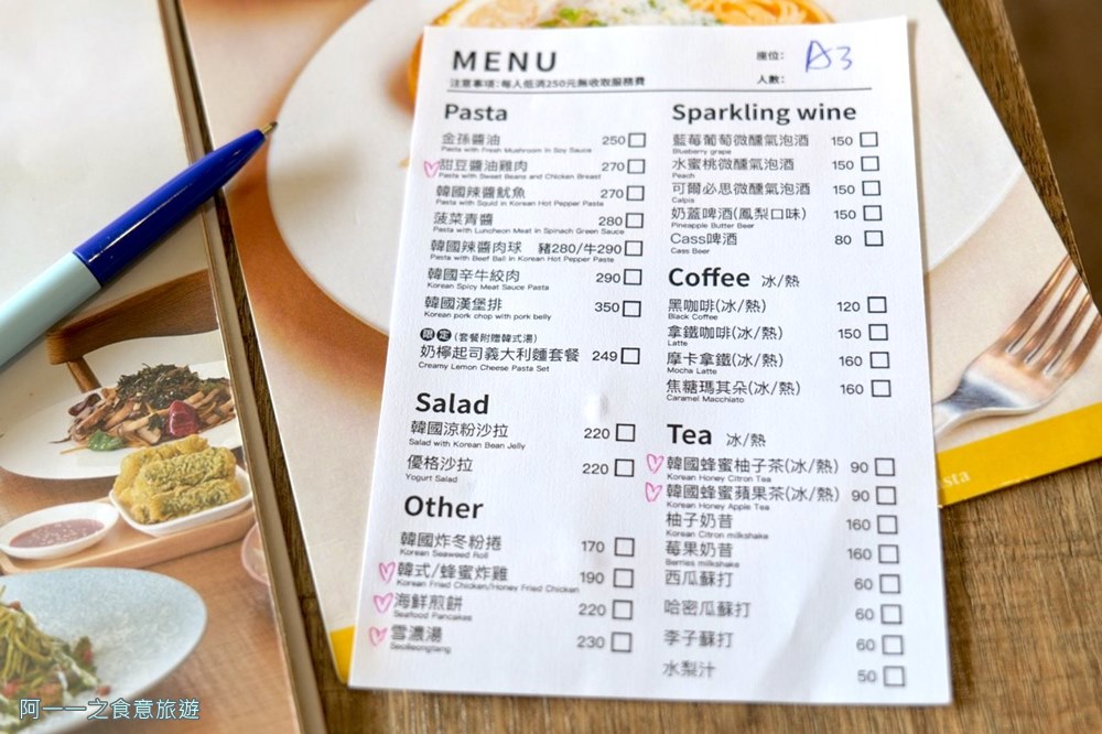 金孫韓廚.士林店菜單