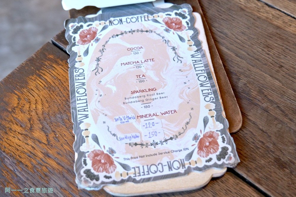 Wallflowers.Cafe.曼谷中國城美食.菜單