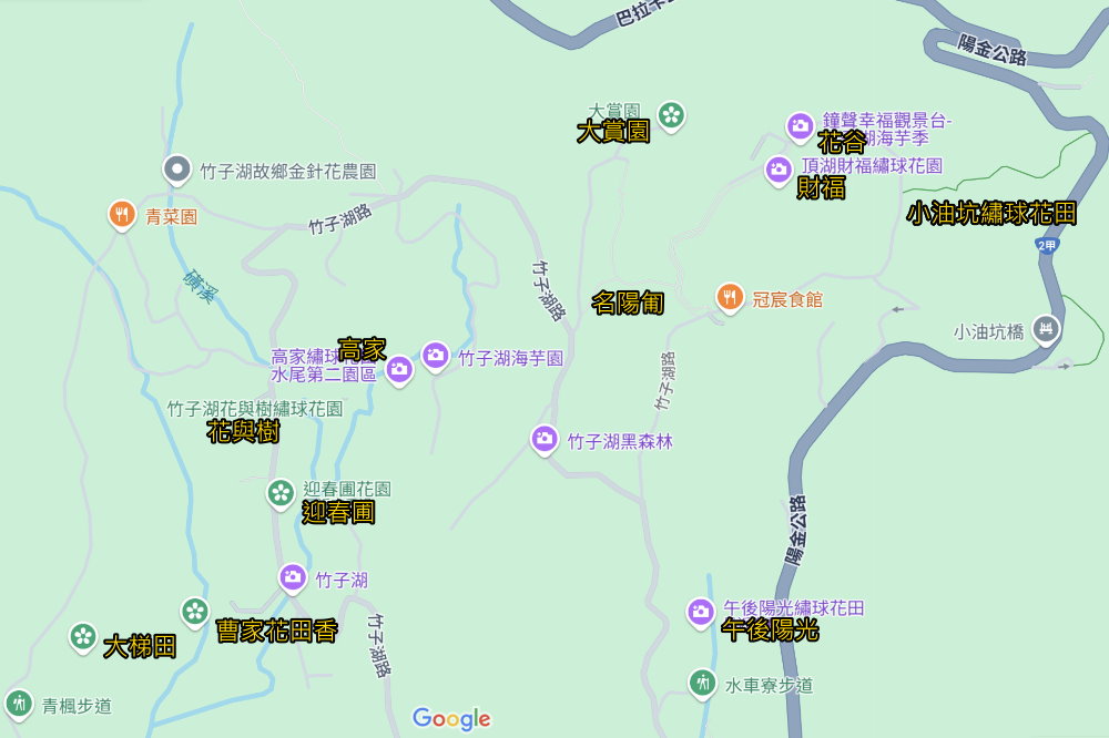陽明山竹子湖繡球花季地圖
