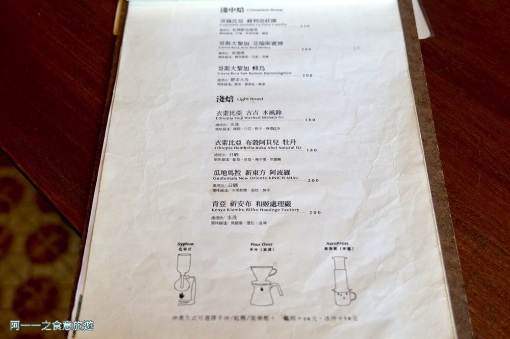 散散步咖酒館.金瓜石美食.菜單