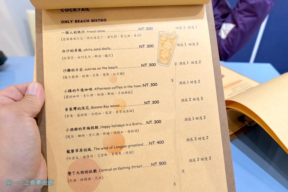 沙灘小酒館.墾丁親子餐廳 菜單