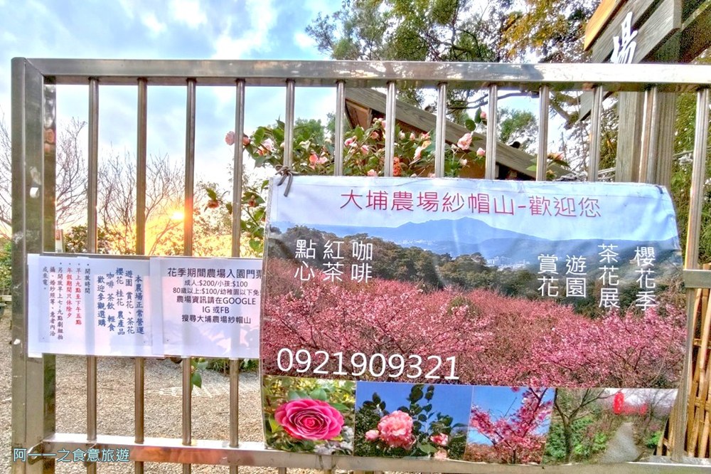 大埔農場紗帽山門票