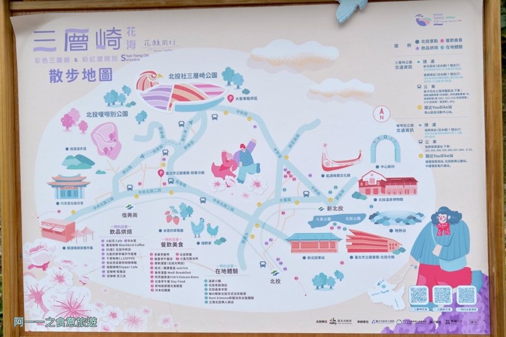 三層崎公園.嗄嘮別公園.北投花海.台版富良野