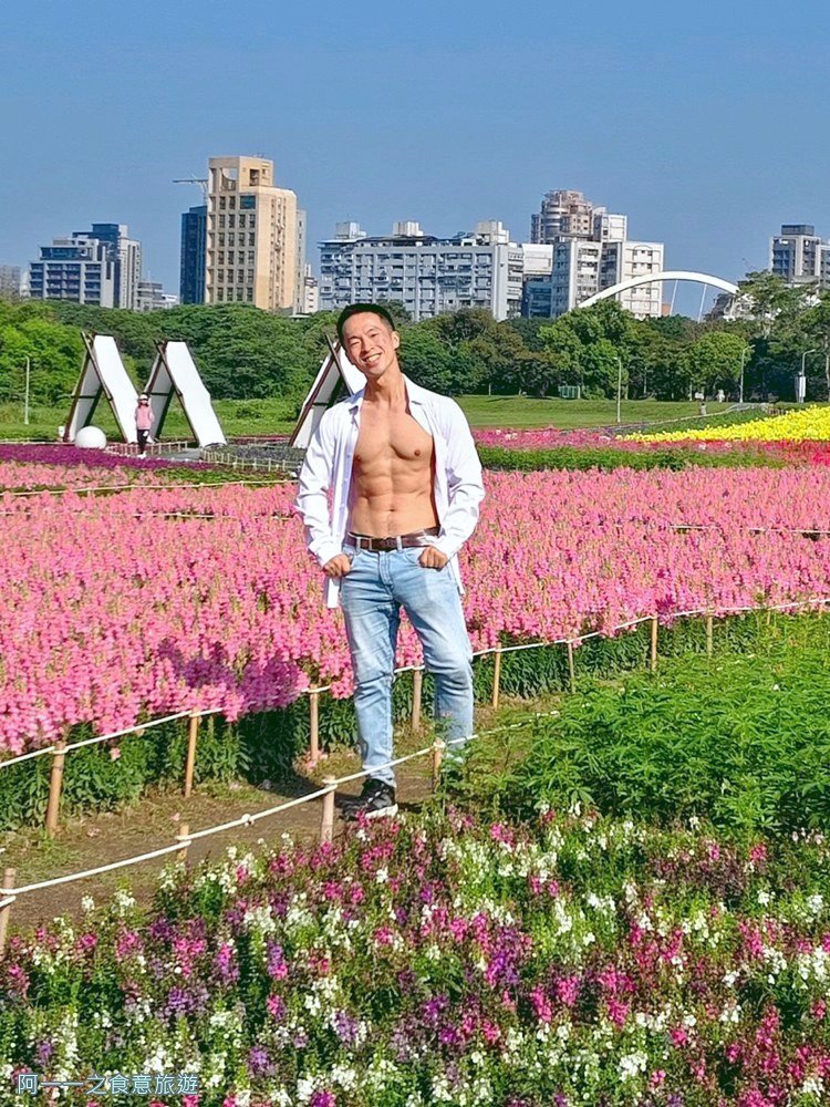 古亭河濱公園花海.台北賞花景點.金魚草